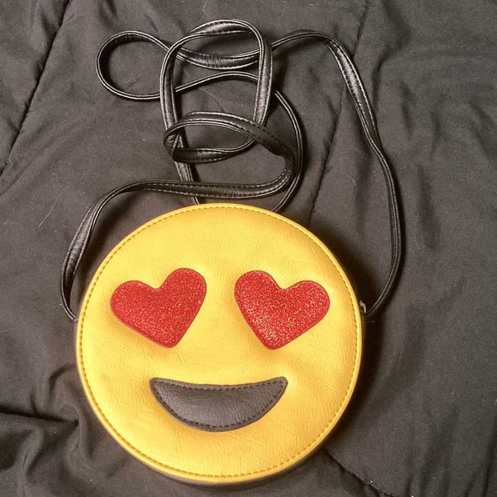 Heart eyes emoji purse